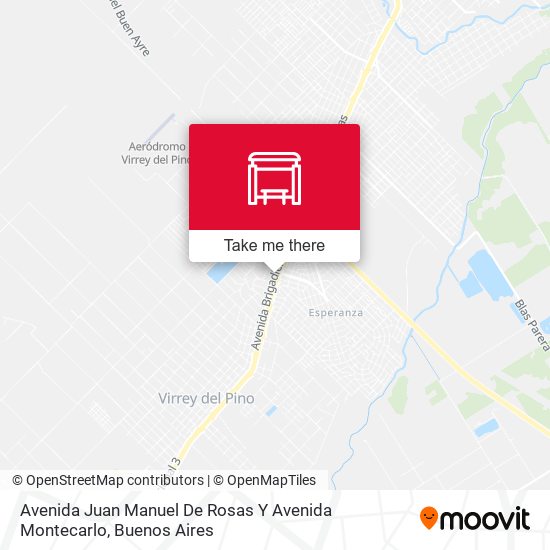 Avenida Juan Manuel De Rosas Y Avenida Montecarlo map