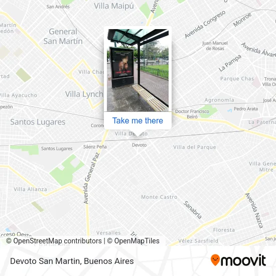 Devoto San Martin map