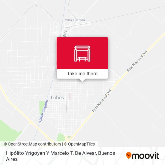 Hipólito Yrigoyen Y Marcelo T. De Alvear map