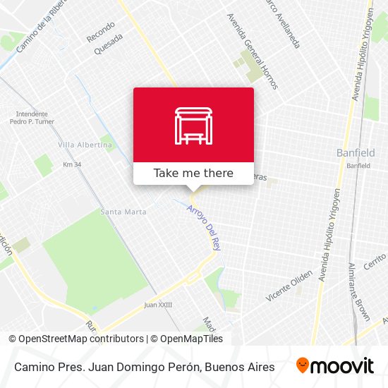 Camino Pres. Juan Domingo Perón map