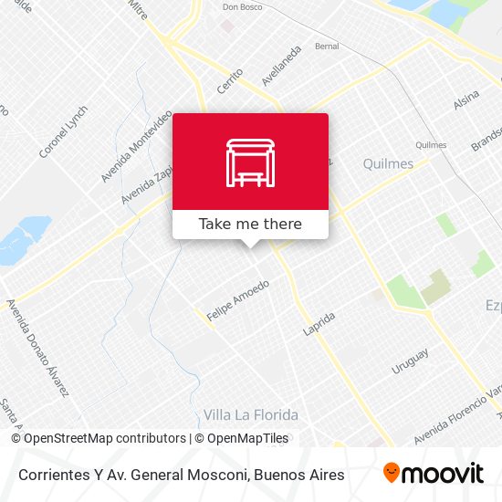 Mapa de Corrientes Y Av. General Mosconi