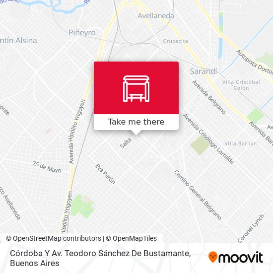 Córdoba Y Av. Teodoro Sánchez De Bustamante map