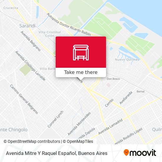 Avenida Mitre Y Raquel Español map