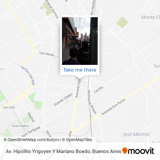 Mapa de Av. Hipólito Yrigoyen Y Mariano Boedo