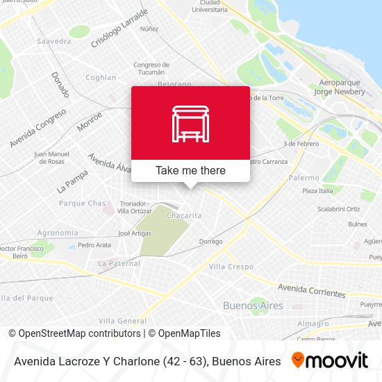 Mapa de Avenida Lacroze Y Charlone (42 - 63)