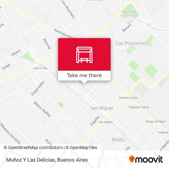 Mapa de Muñoz Y Las Delicias