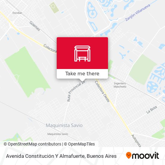 Avenida Constitución Y Almafuerte map