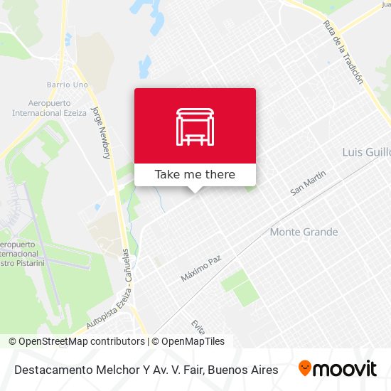 Mapa de Destacamento Melchor Y Av. V. Fair