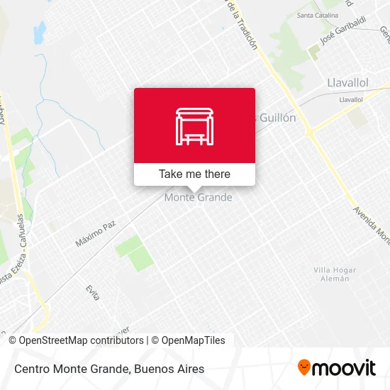 Centro Monte Grande map