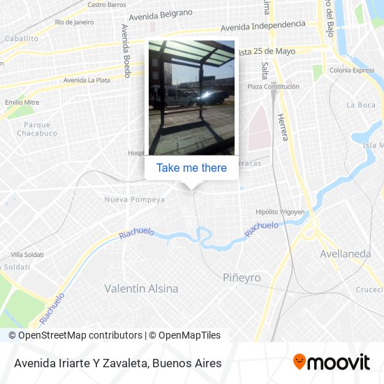 Mapa de Avenida Iriarte Y Zavaleta