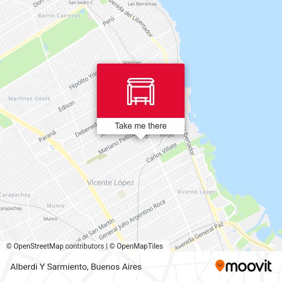 Alberdi Y Sarmiento map