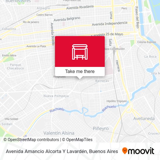 Avenida Amancio Alcorta Y Lavardén map