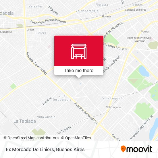 Ex Mercado De Liniers map