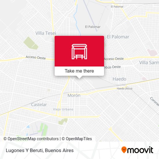 Lugones Y Beruti map