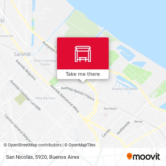 San Nicolás, 5920 map