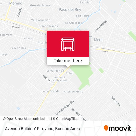 Avenida Balbín Y Pirovano map