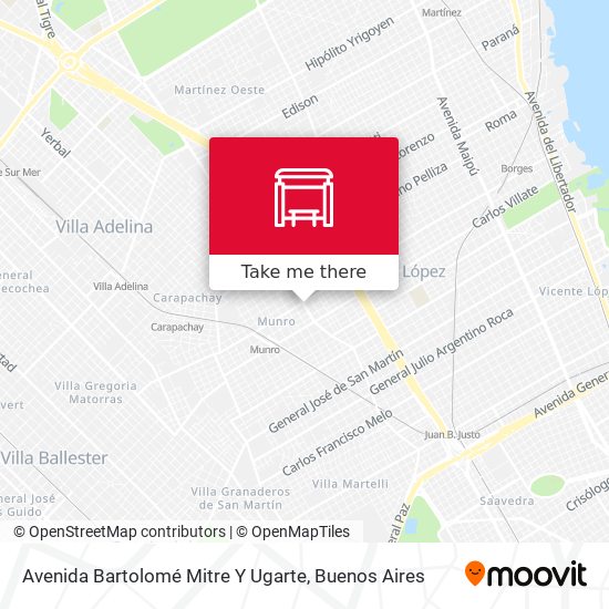 Avenida Bartolomé Mitre Y Ugarte map