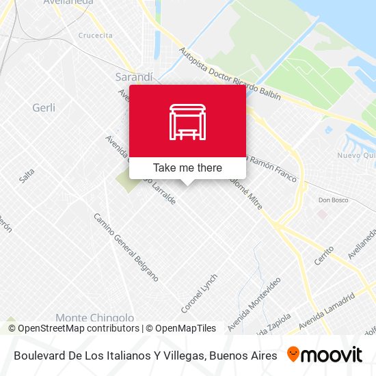 Boulevard De Los Italianos Y Villegas map
