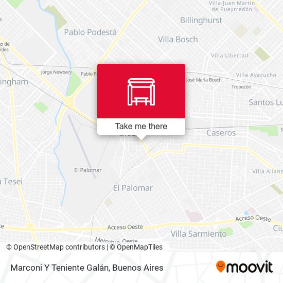Mapa de Marconi Y Teniente Galán