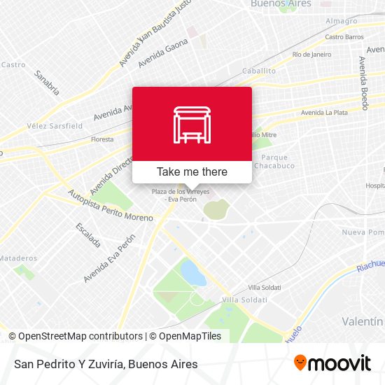 San Pedrito Y Zuviría map