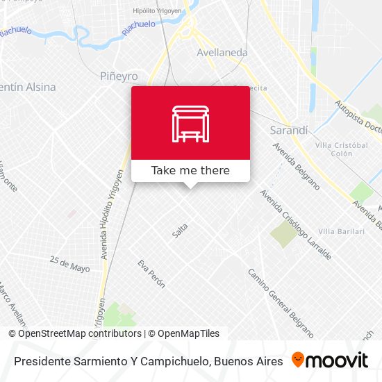 Mapa de Presidente Sarmiento Y Campichuelo