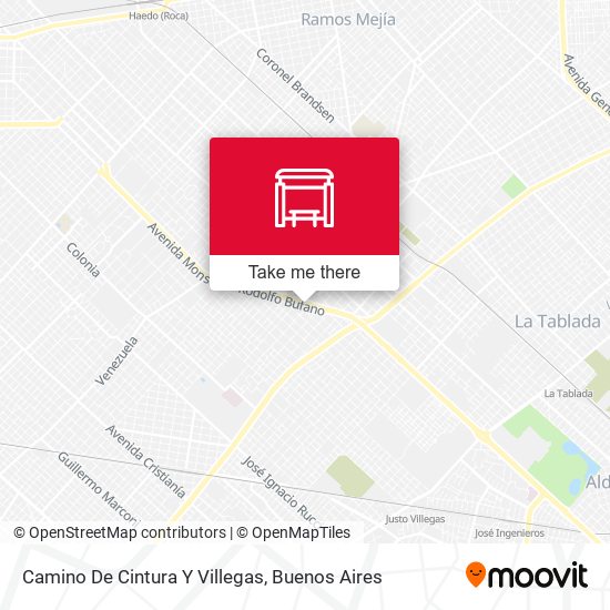 Camino De Cintura Y Villegas map