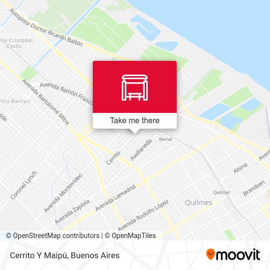 Mapa de Cerrito Y Maipú