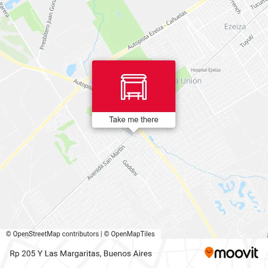 Rp 205 Y Las Margaritas map