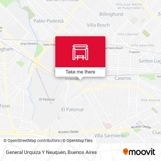 Mapa de General Urquiza Y Neuquén