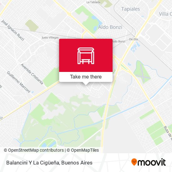 Balancini Y La Cigüeña map
