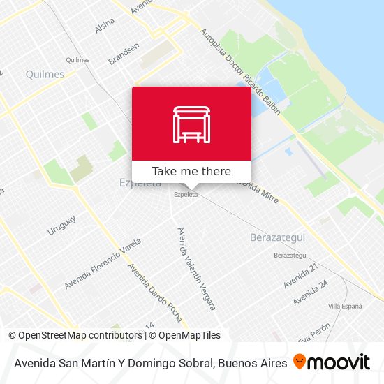 Avenida San Martín Y Domingo Sobral map