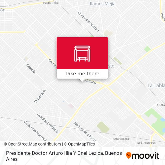 Mapa de Presidente Doctor Arturo Illia Y Cnel Lezica
