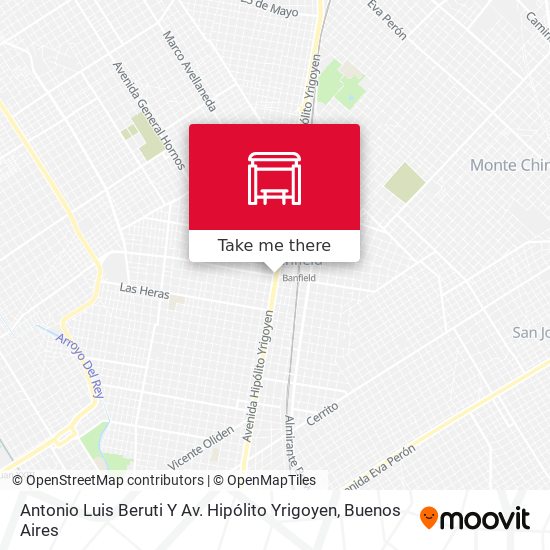 Antonio Luis Beruti Y Av. Hipólito Yrigoyen map