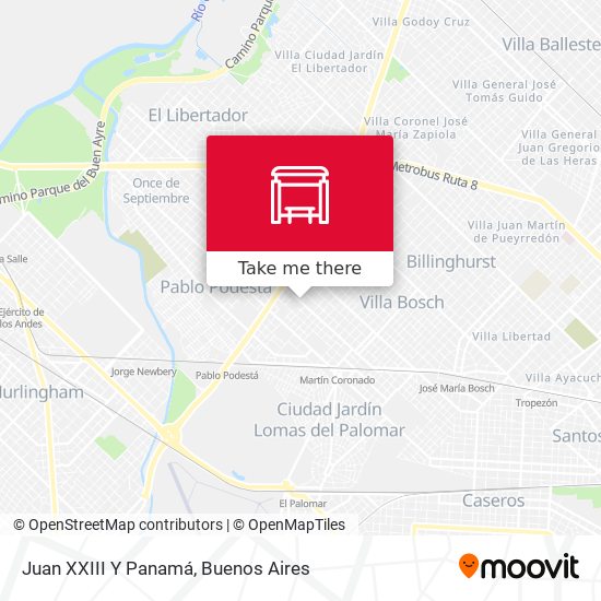 Mapa de Juan XXIII Y Panamá