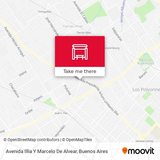 Avenida Illia Y Marcelo De Alvear map