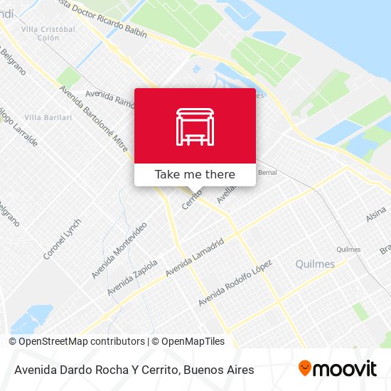 Avenida Dardo Rocha Y Cerrito map