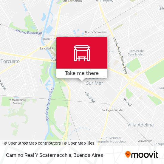 Camino Real Y Scatemacchia map