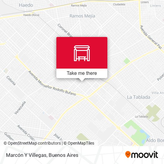 Marcón Y Villegas map