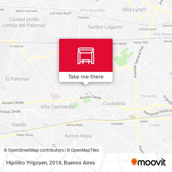 Hipólito Yrigoyen, 2016 map
