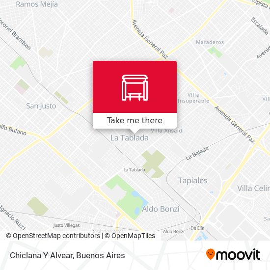 Chiclana Y Alvear map