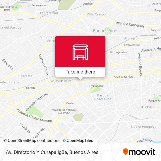 Mapa de Av. Directorio Y Curapaligüe