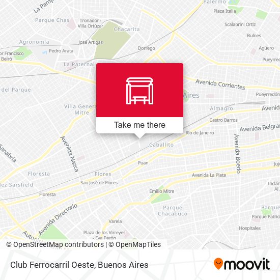 Mapa de Club Ferrocarril Oeste