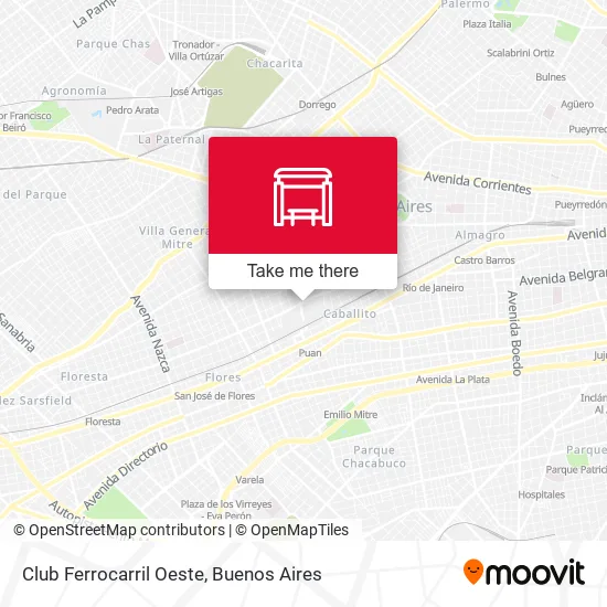 Mapa de Club Ferrocarril Oeste