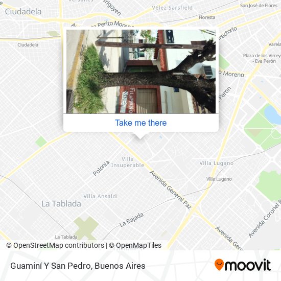 Guaminí Y San Pedro map