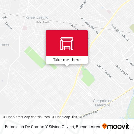 Estanislao De Campo Y Silvino Olivieri map