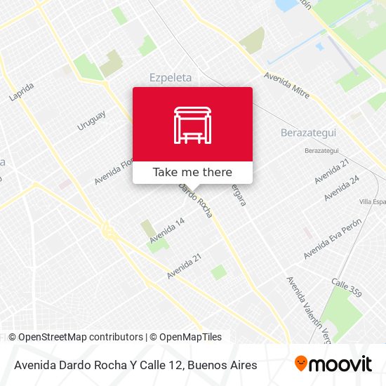 Avenida Dardo Rocha Y Calle 12 map