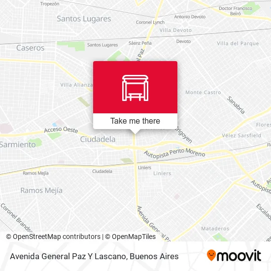 Avenida General Paz Y Lascano map