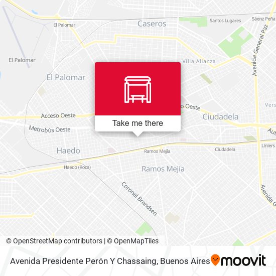 Mapa de Avenida Presidente Perón Y Chassaing