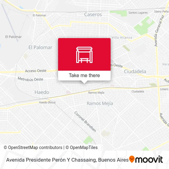 Avenida Presidente Perón Y Chassaing map