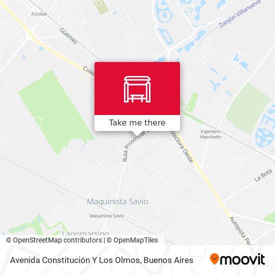 Mapa de Avenida Constitución Y Los Olmos